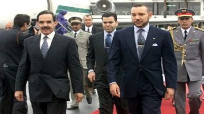محمد السادس يستقبل ولد الطايع فى المغرب(أرشيف )