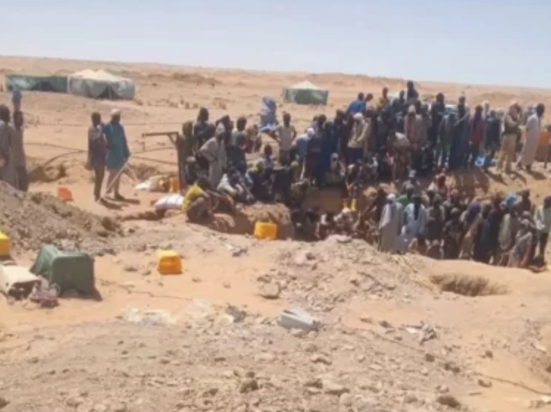 احتجاجات للمنقبين في مدينة أزويرات