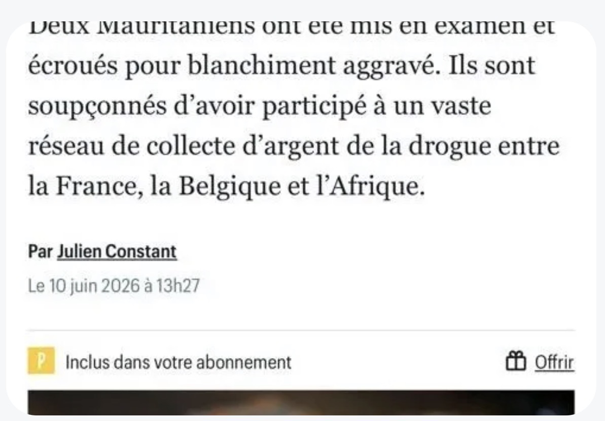 لوباريزيان: إيداع موريتانيَين السجن بتهمة تبييض الأموال